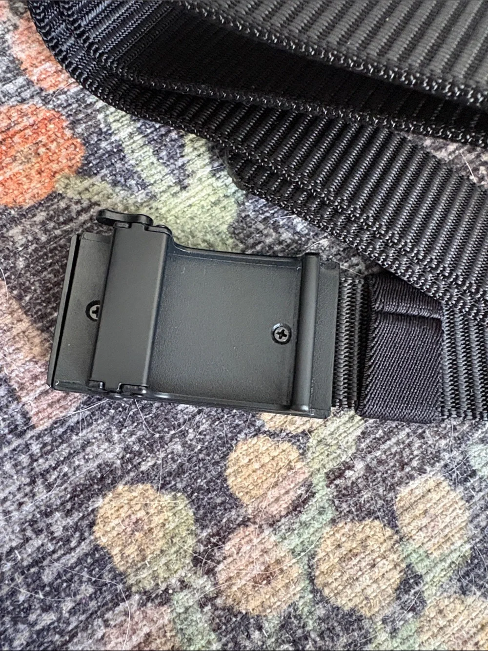 Black Tactical Webbing Ratchet Belt for Men / Boys